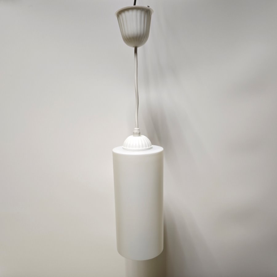 Светильник "Цилиндр" №2 белый мат. D12 Н250 (гибкий крепеж), 1хЕ27