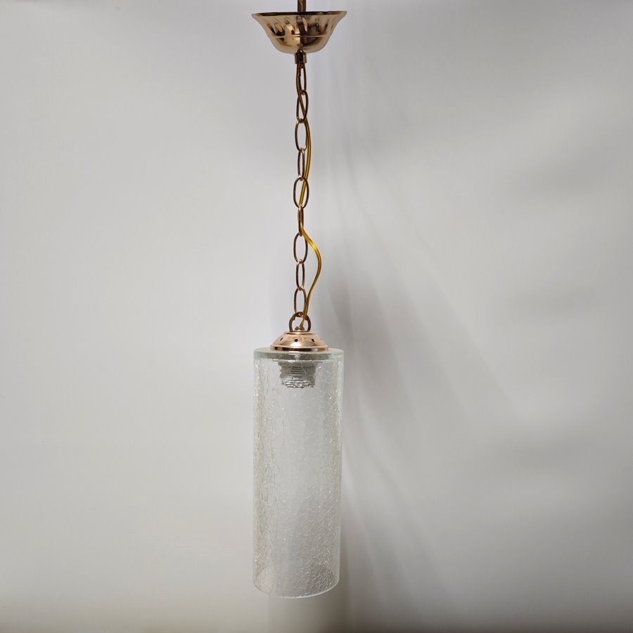 Светильник "Цилиндр" С прозр CRACK (цепь), 1хЕ27