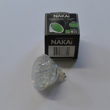 Лампочка MR16 12V LED18/green GU5.3 Nakai