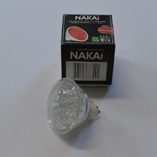 Лампочка MR16 12V LED18/red GU5.3 Nakai