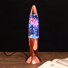 Светильник ночник "Рыбки" LED USB/AA RGB розовое золото 10х10х35 см